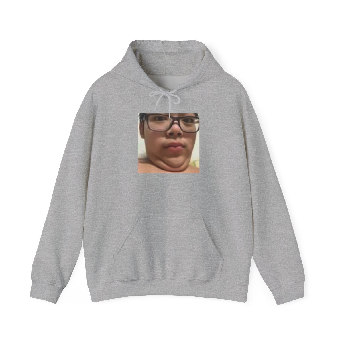 Chin Selfie Hoodie | Funny Face Photo Hoodie, Meme Portrait Sweatshirt | AsianJeff - alternate angle 2, merchandise