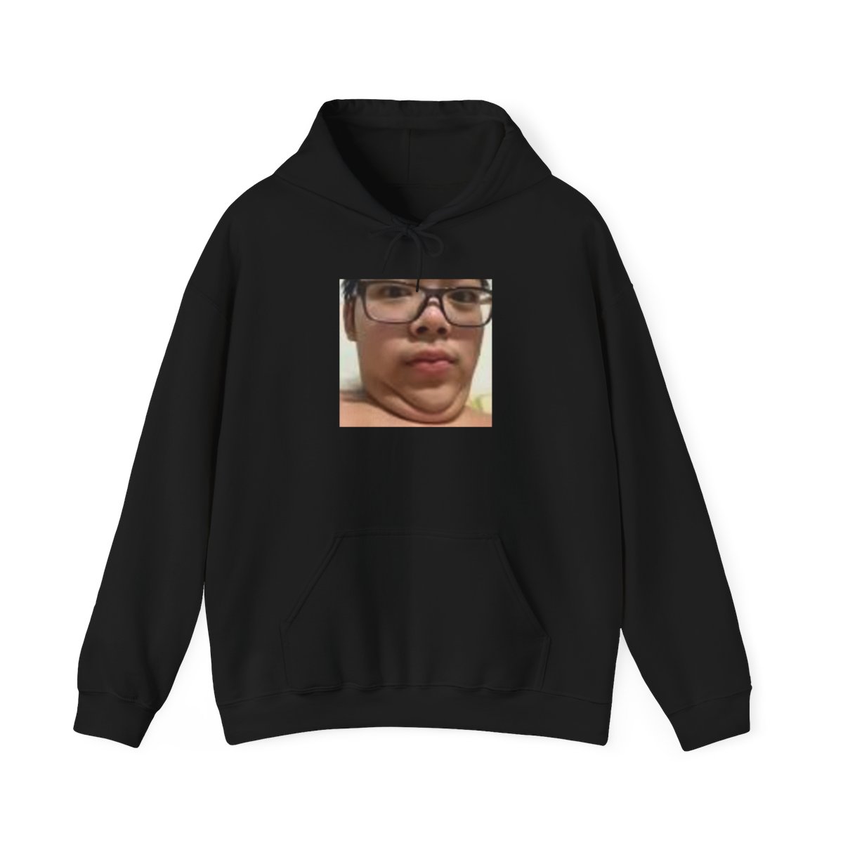 Chin Selfie Hoodie | Funny Face Photo Hoodie, Meme Portrait Sweatshirt | AsianJeff - alternate angle 4, merchandise