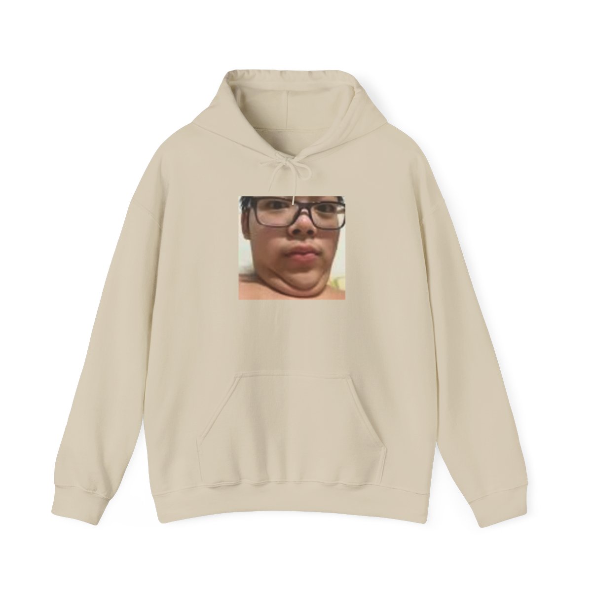 Chin Selfie Hoodie | Funny Face Photo Hoodie, Meme Portrait Sweatshirt | AsianJeff - alternate angle 5, merchandise