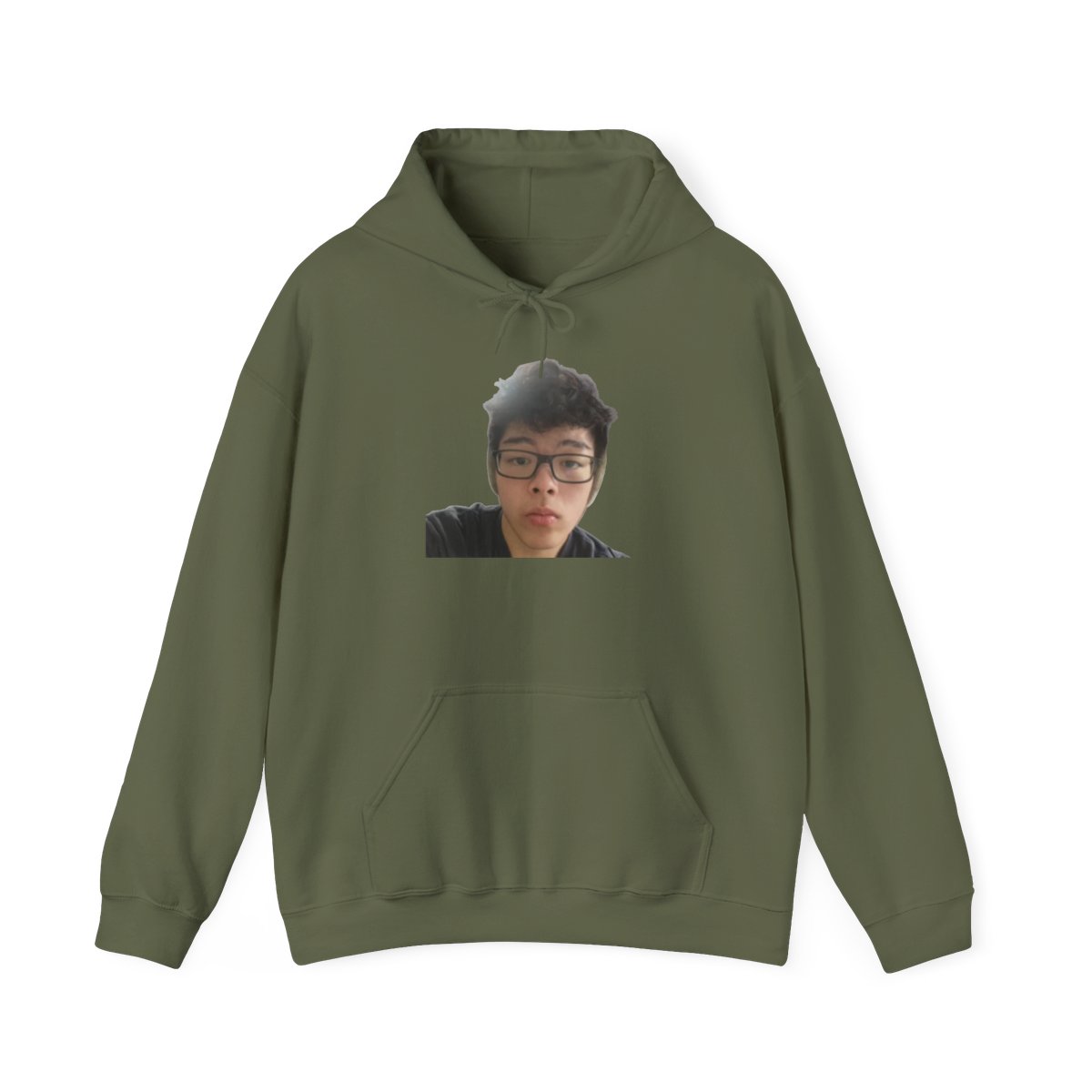 Headshot Photo Hoodie | Custom Face Portrait Sweatshirt | AsianJeff - alternate angle 2, merchandise